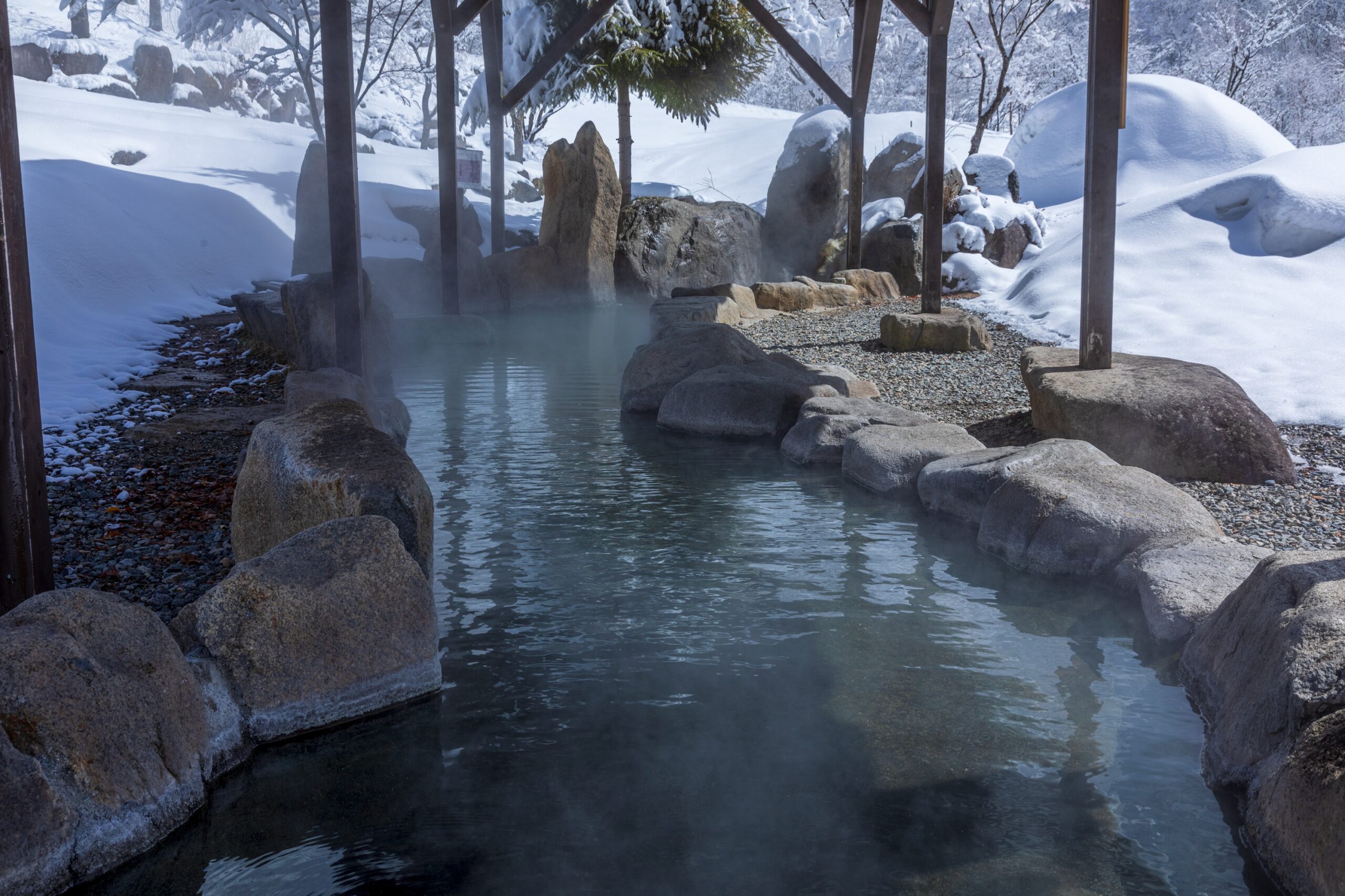 しらかば平駅足湯